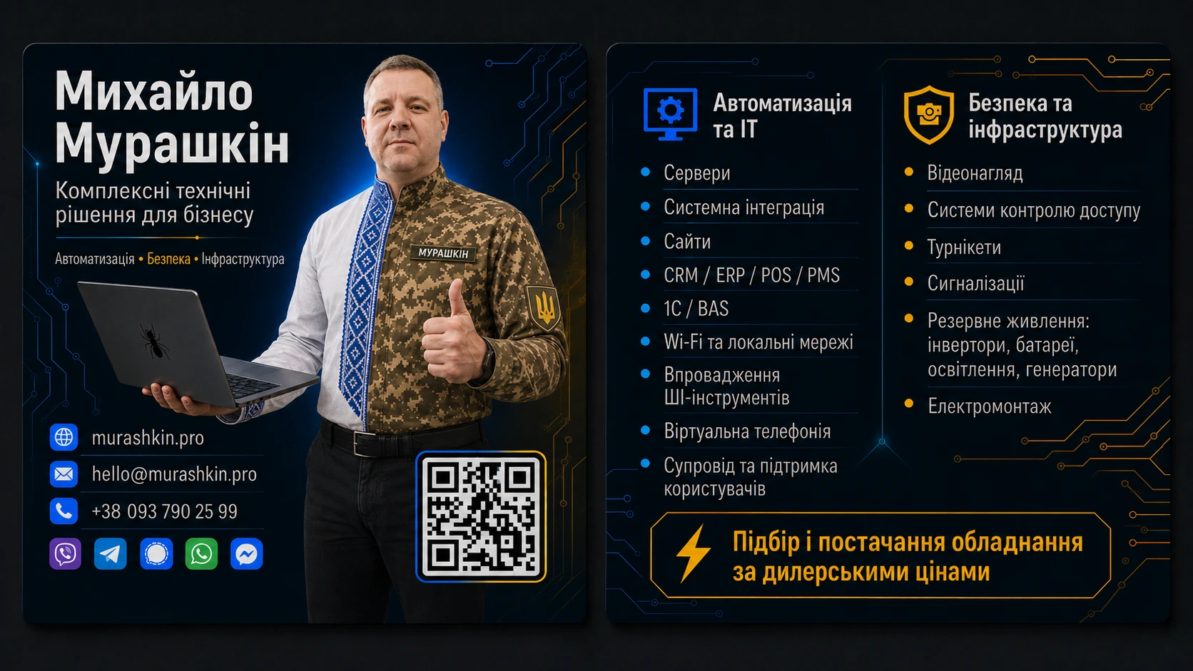 Михайло Мурашкін — комплексні технічні рішення для бізнесу